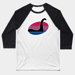 Bisexual Nessie Cryptid Pride Baseball T-Shirt